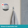 Handtuchhaken Set silber - 3  Edelstahl Haken - ohne bohren